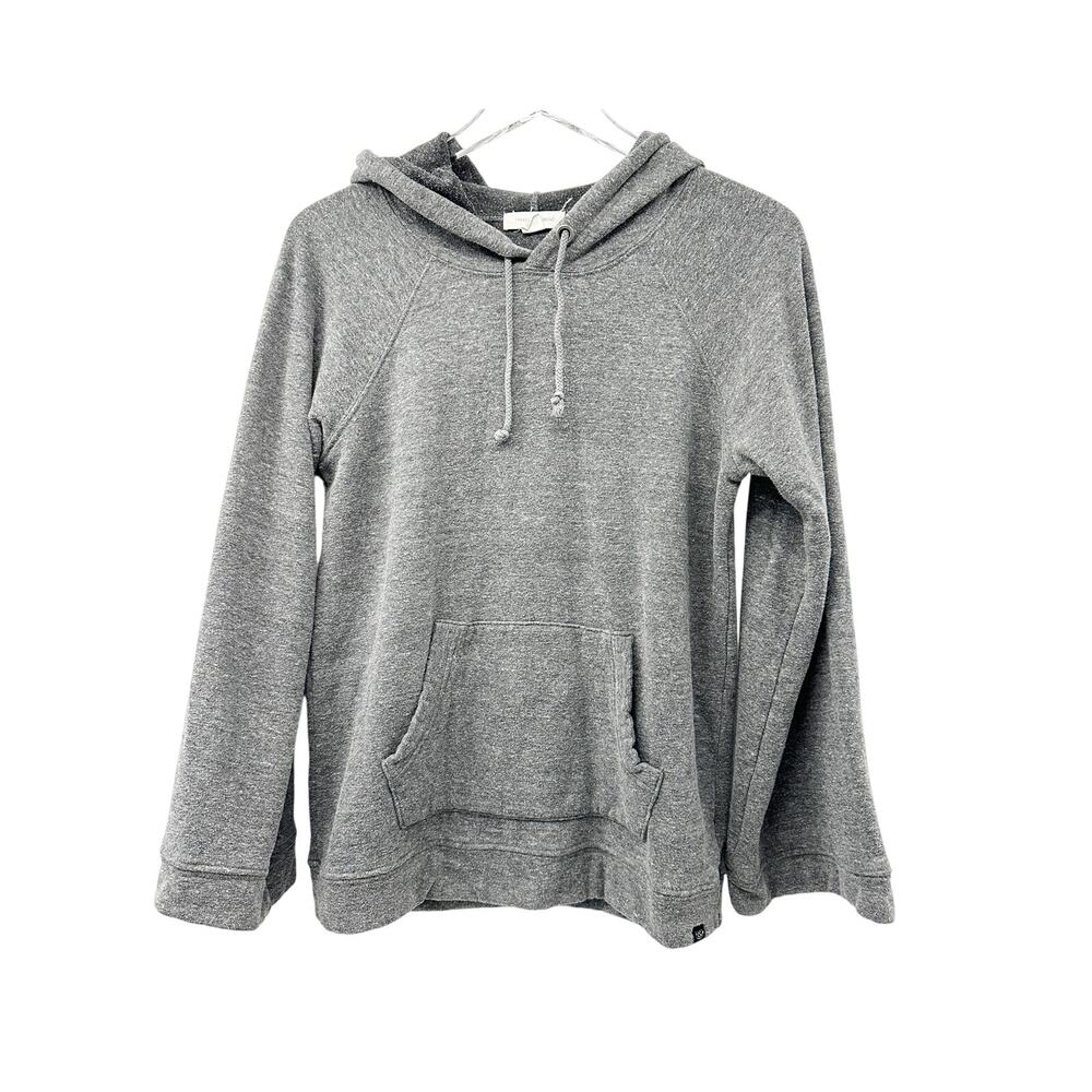 Treasure & Bond gray Sweatshirt Hoodie Top women's XS wide sleeves athleisure